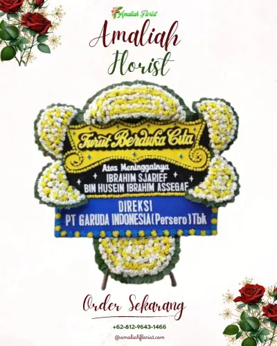 Papan Bunga Duka di Rumah Duka Waru Sidoarjo