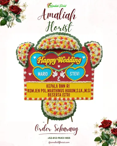 Karangan Papan Bunga Pernikahan di Rumah Duka Waru Sidoarjo