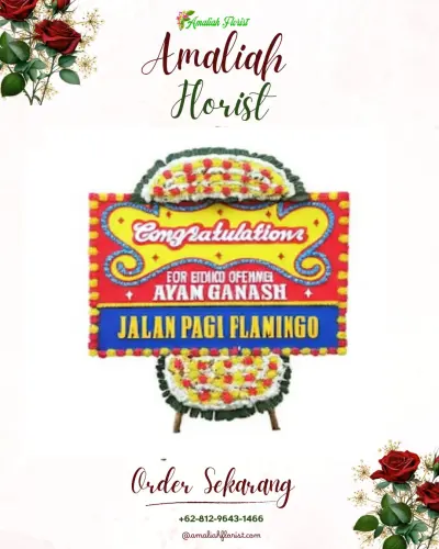 Bunga Papan Congratulation di Rumah Duka Waru Sidoarjo